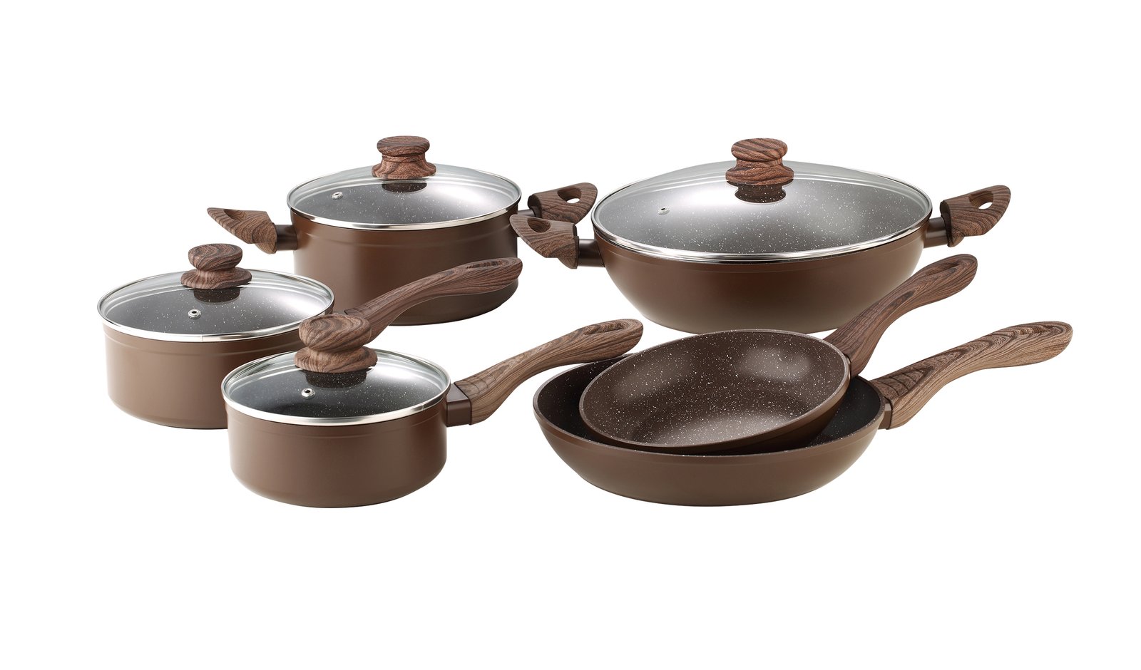 Koozina Walnut Stone Cookware Set