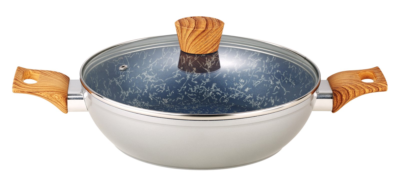 Koozina Silver Marble Fry Pan